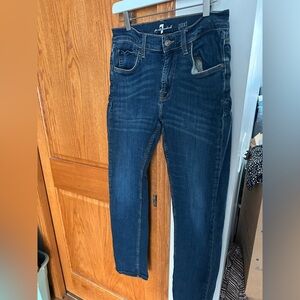 7 For All Mankind Men's Slim Jeans in Deep Blue